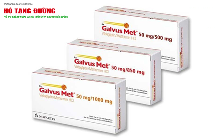 Các hàm lượng của thuốc tiểu đường Galvus Met trên thị trường